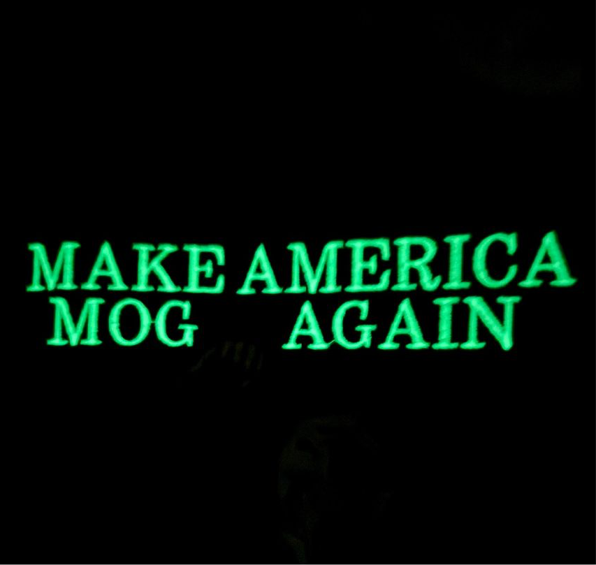Glow In The Dark MAKE AMERICA MOG AGAIN zip up hoodie