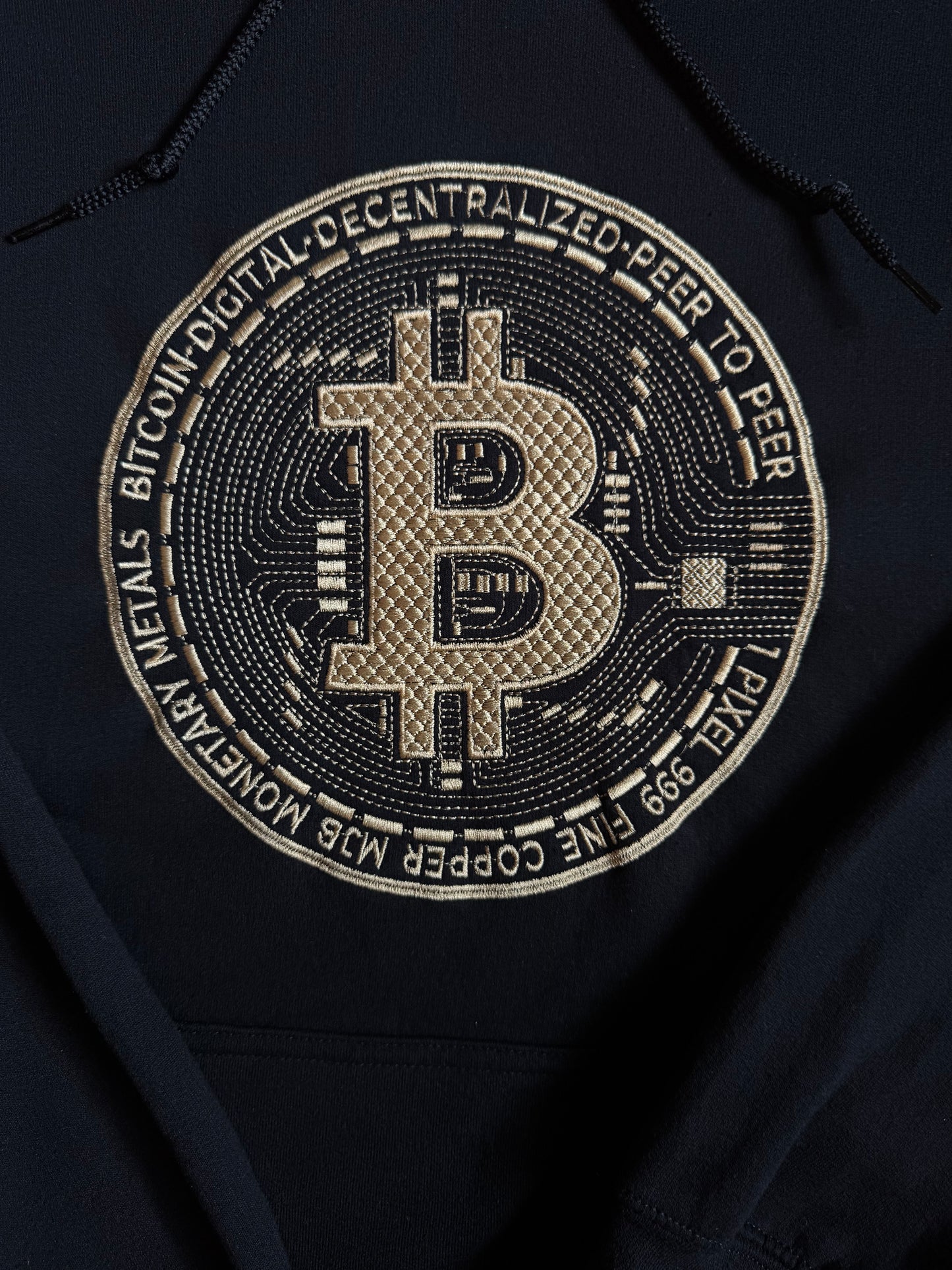 Bitcoin Embroidered Hoodie