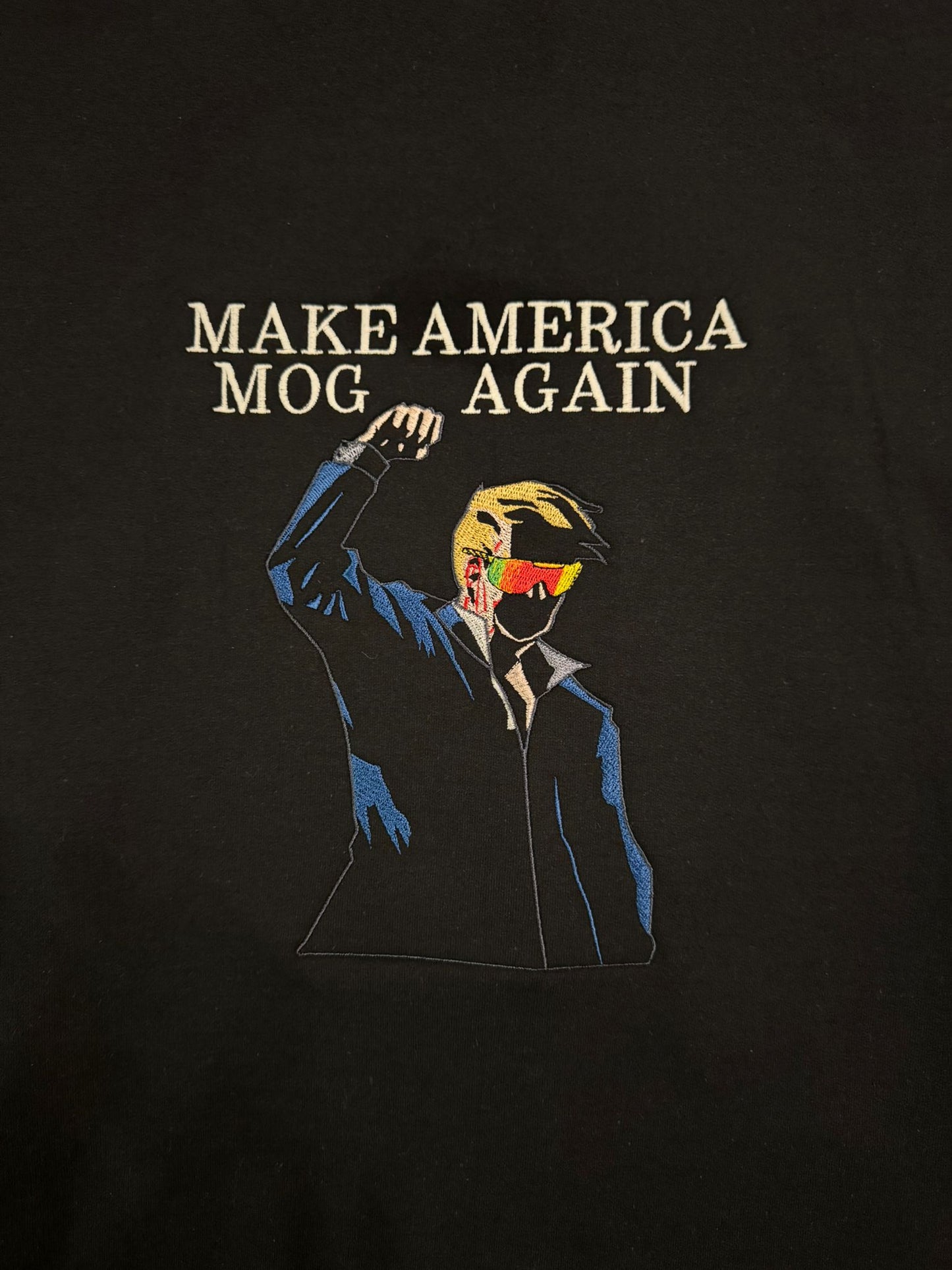 Glow In The Dark MAKE AMERICA MOG AGAIN zip up hoodie