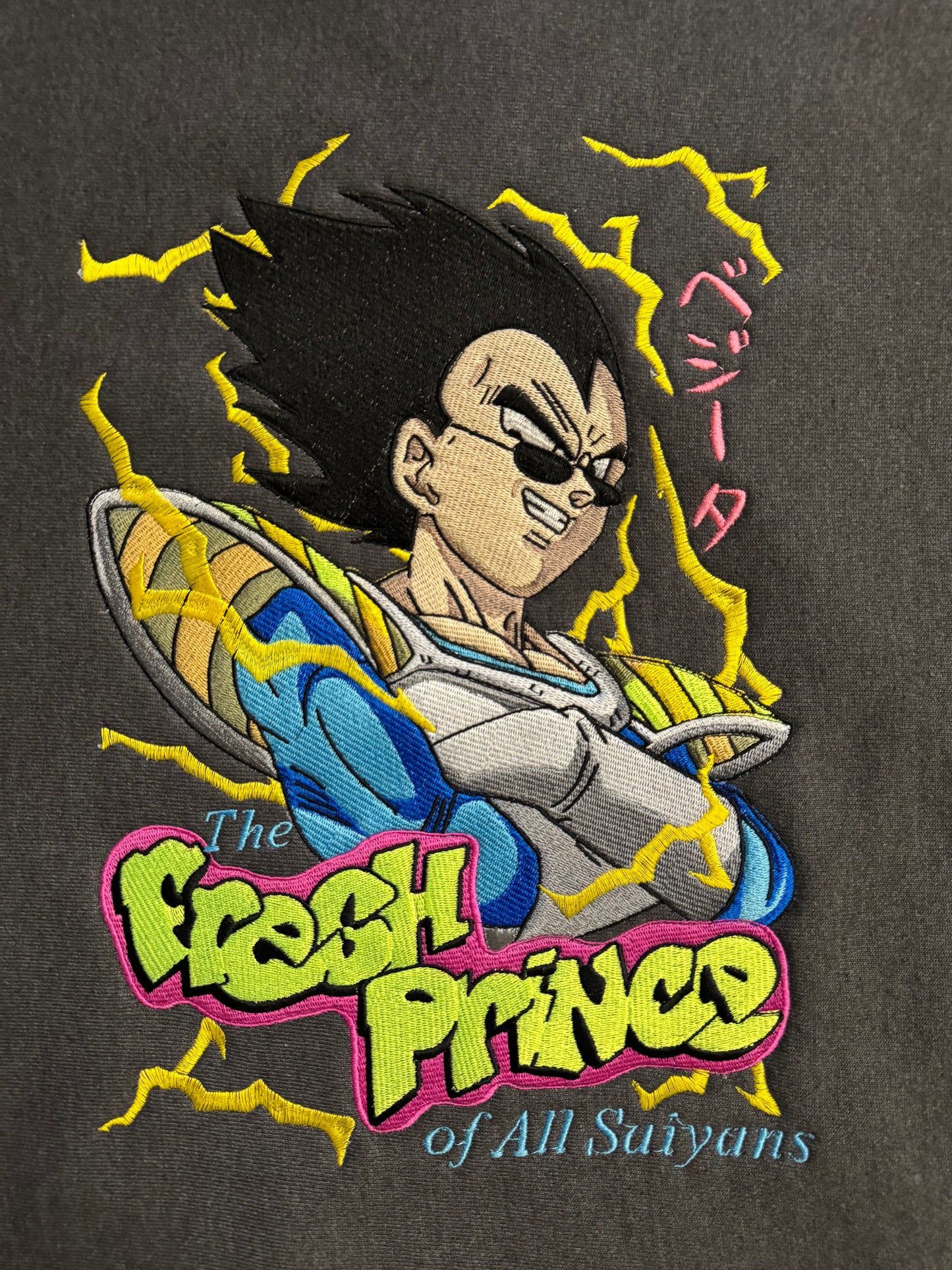 Vegeta Fresh Prince Embroidered Hoodie