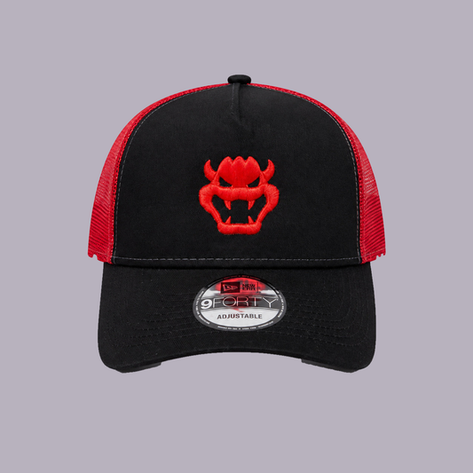 Bowser New Era Snapback — product view on grey-purple background