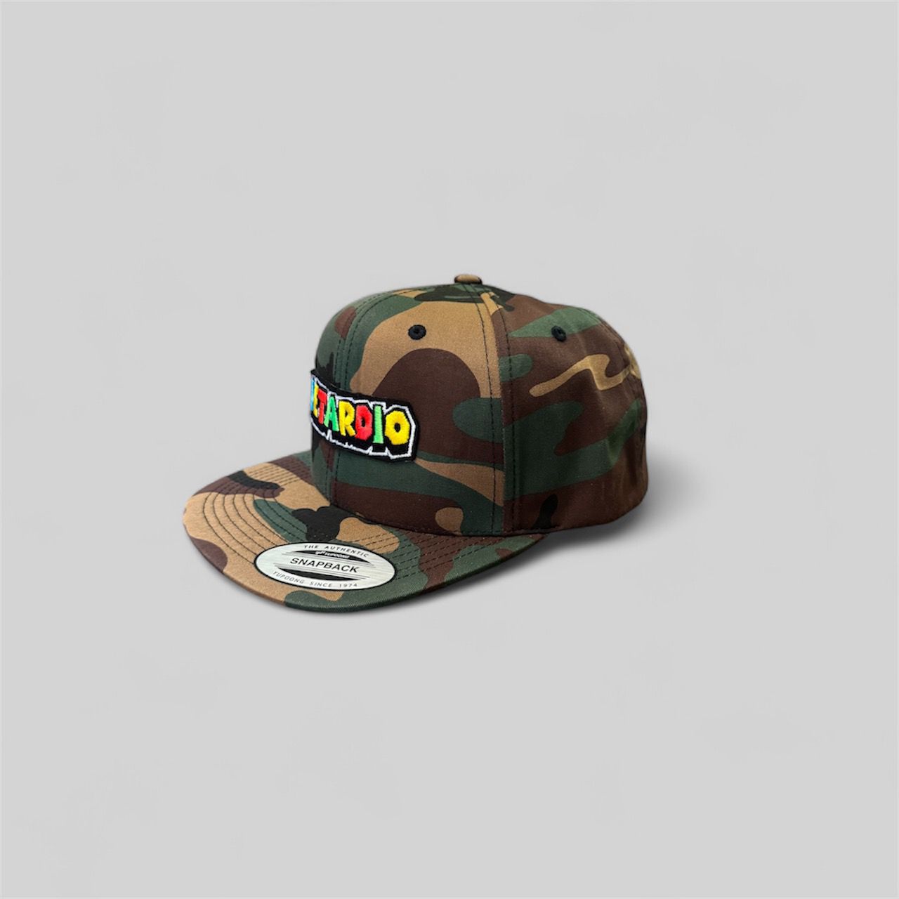 Retardio Logo Patch On Snapback Flat Bill hat
