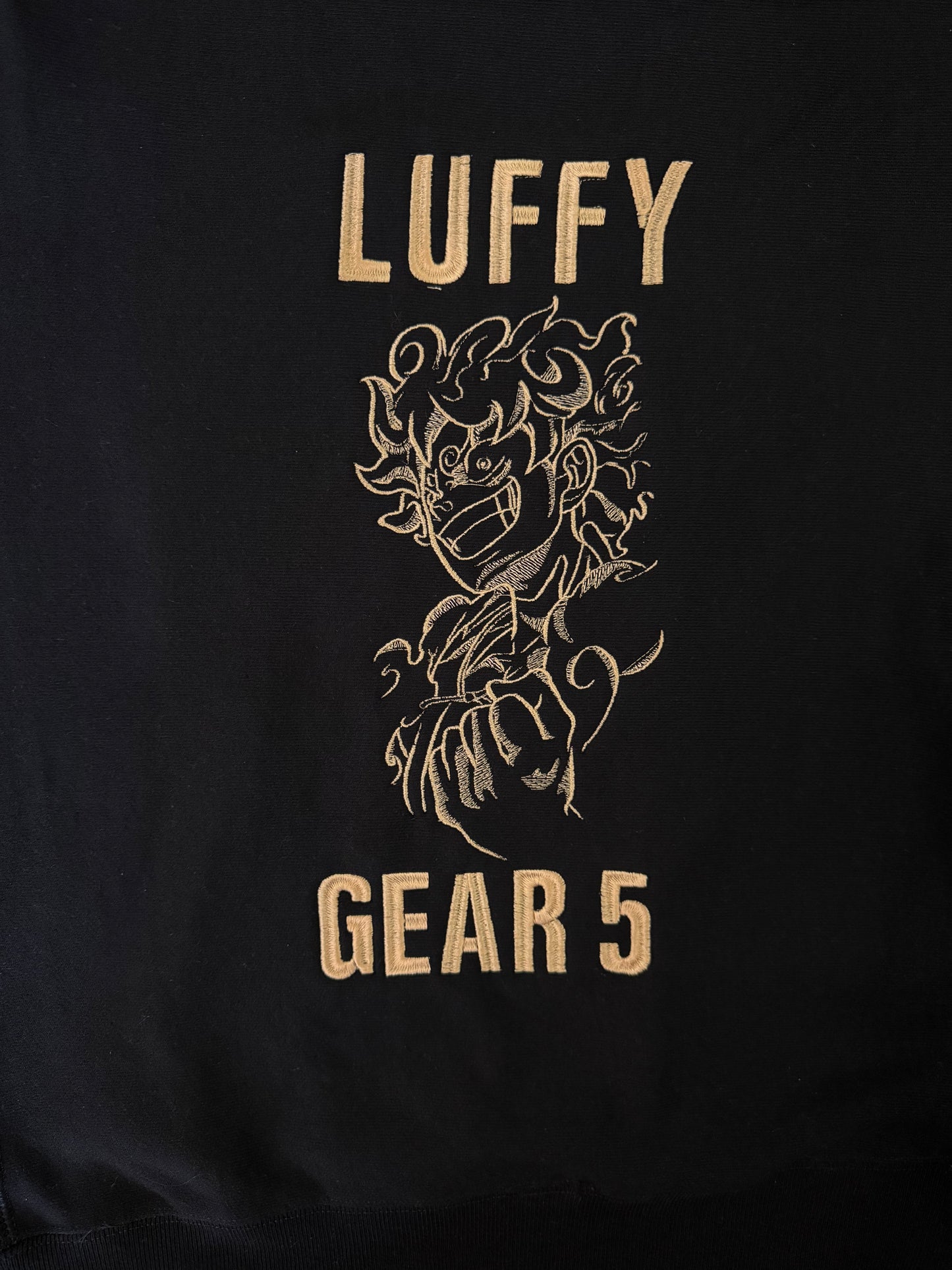 Luffy embroidered hoodie custom One Piece