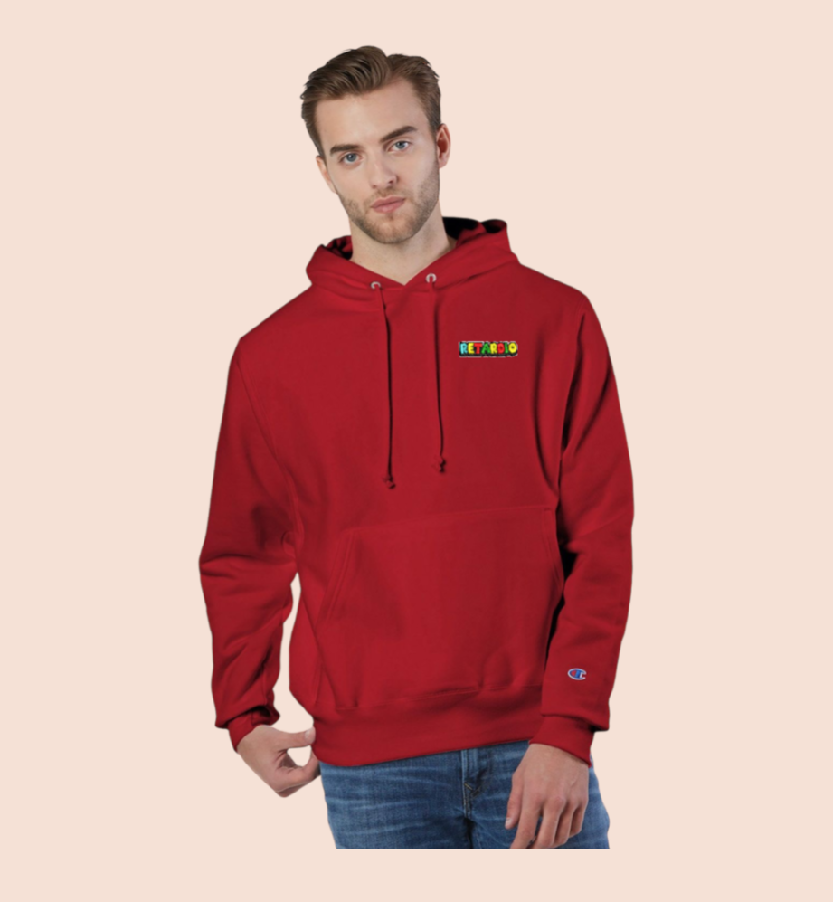 Retardio Logo Champion Hoodi