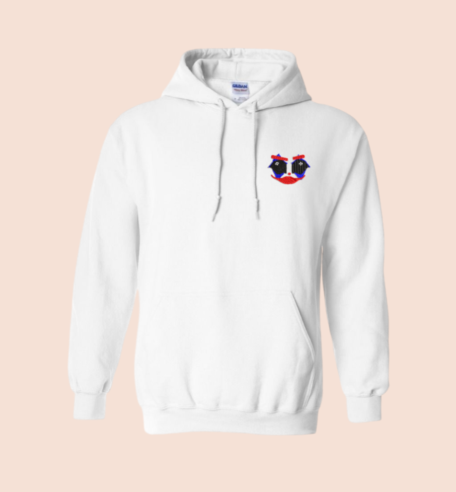 Retardio Clown Face Gildan Hoodie
