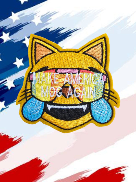 MAKE AMERICA MOG AGAIN Patch Cat Badge