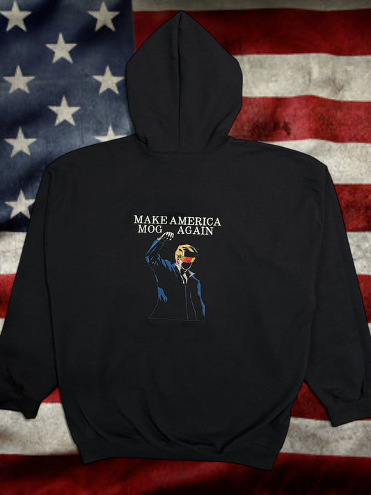 Glow In The Dark MAKE AMERICA MOG AGAIN zip up hoodie
