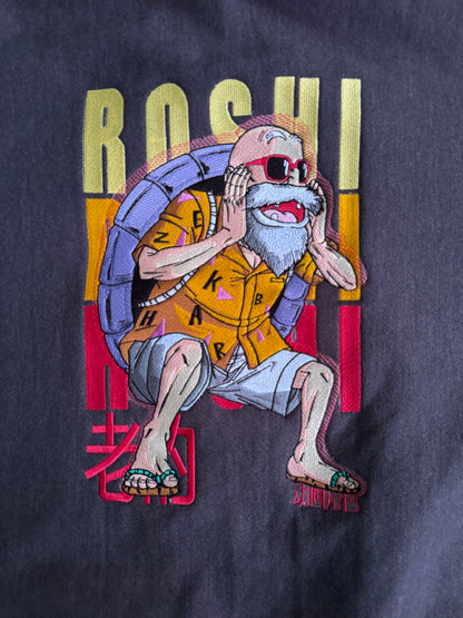 master-roshi-roshi-embroidery-detail-retro-gradient-kanji-back