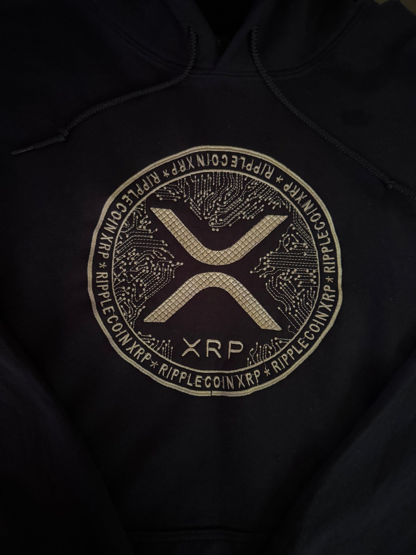 XRP Embroidered Hoodie