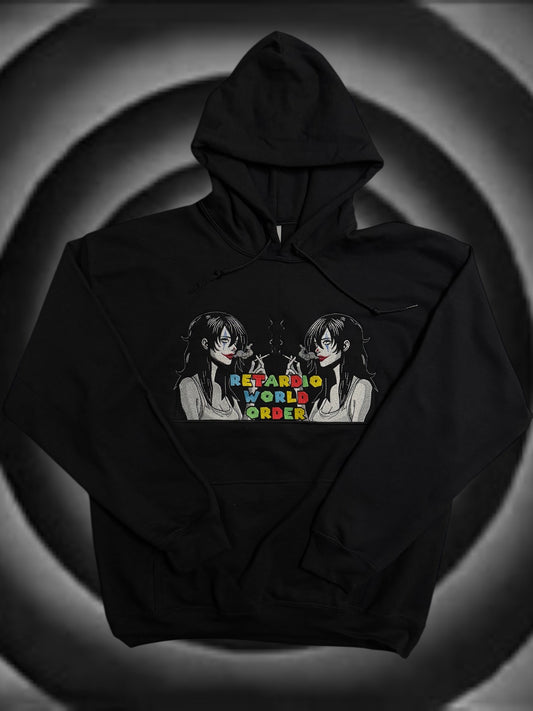 Retardio World Order Embroidered Hoodie