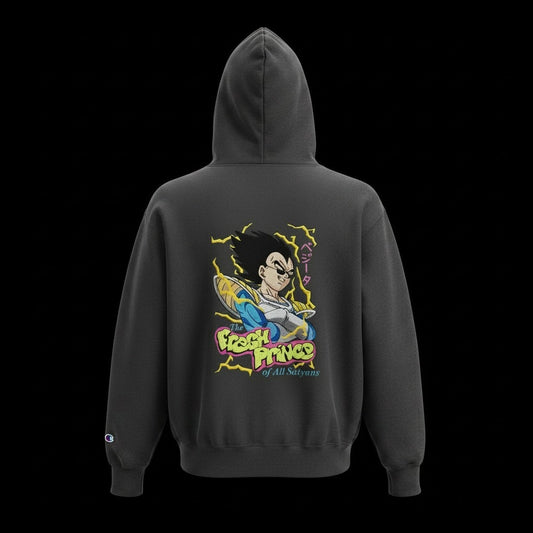 Vegeta Fresh Prince Embroidered Hoodie