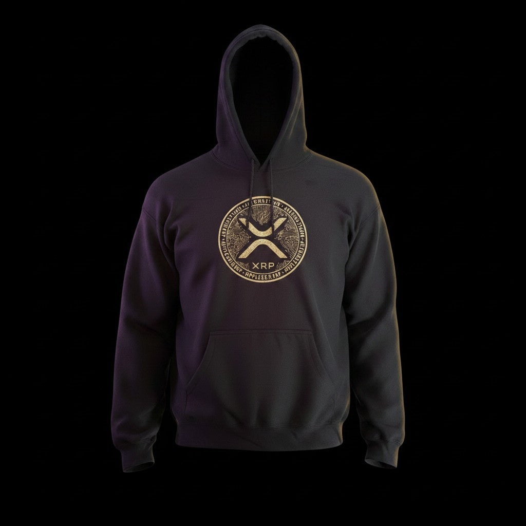 XRP Ripple Circuit Coin Embroidered Hoodie (Gildan or Champion)